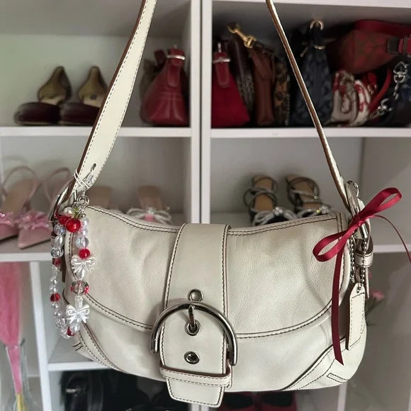 Coach Small White SoHo Flap ππ€