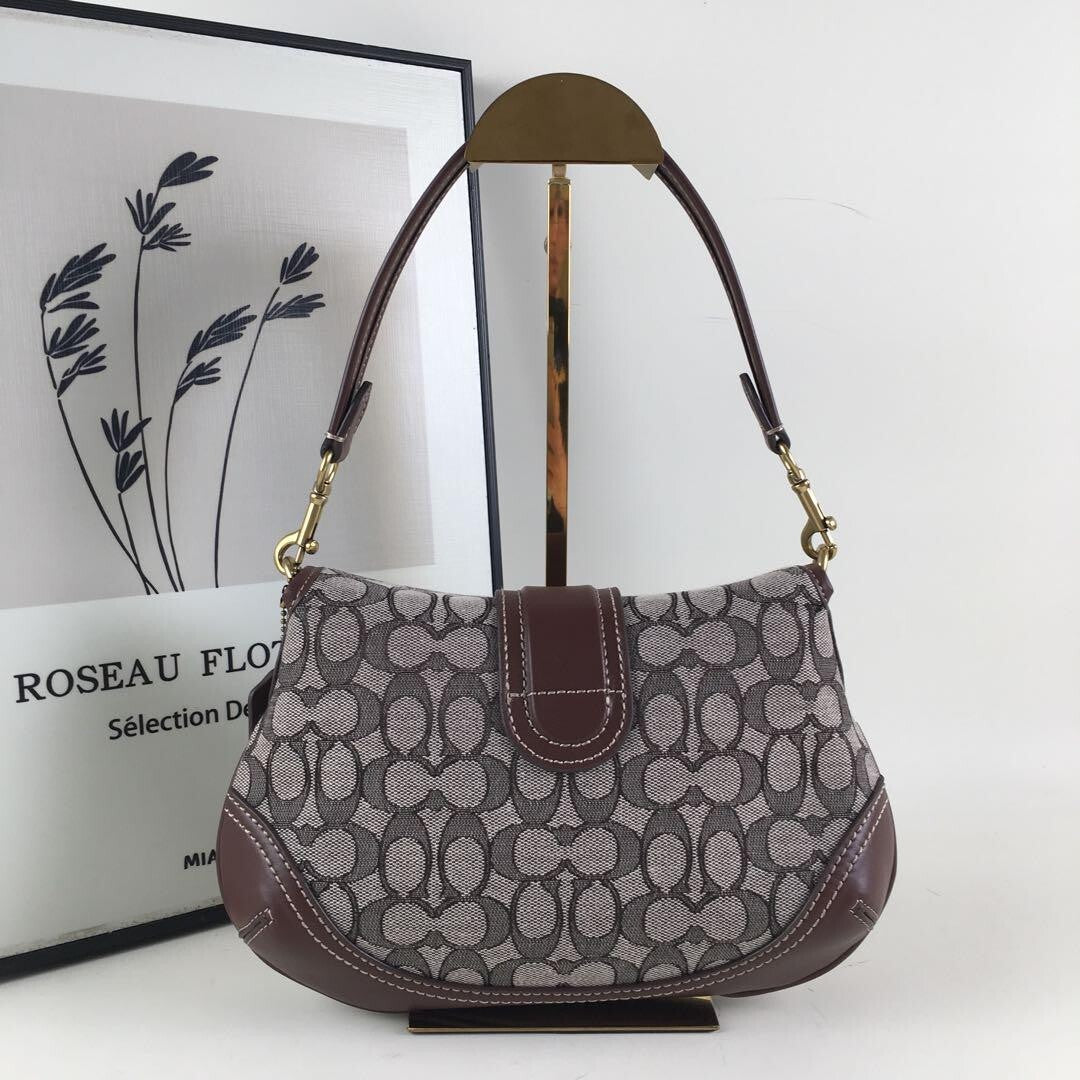 Coach Soho Shoulder Bag β Signature Jacquard CJ814 π€π