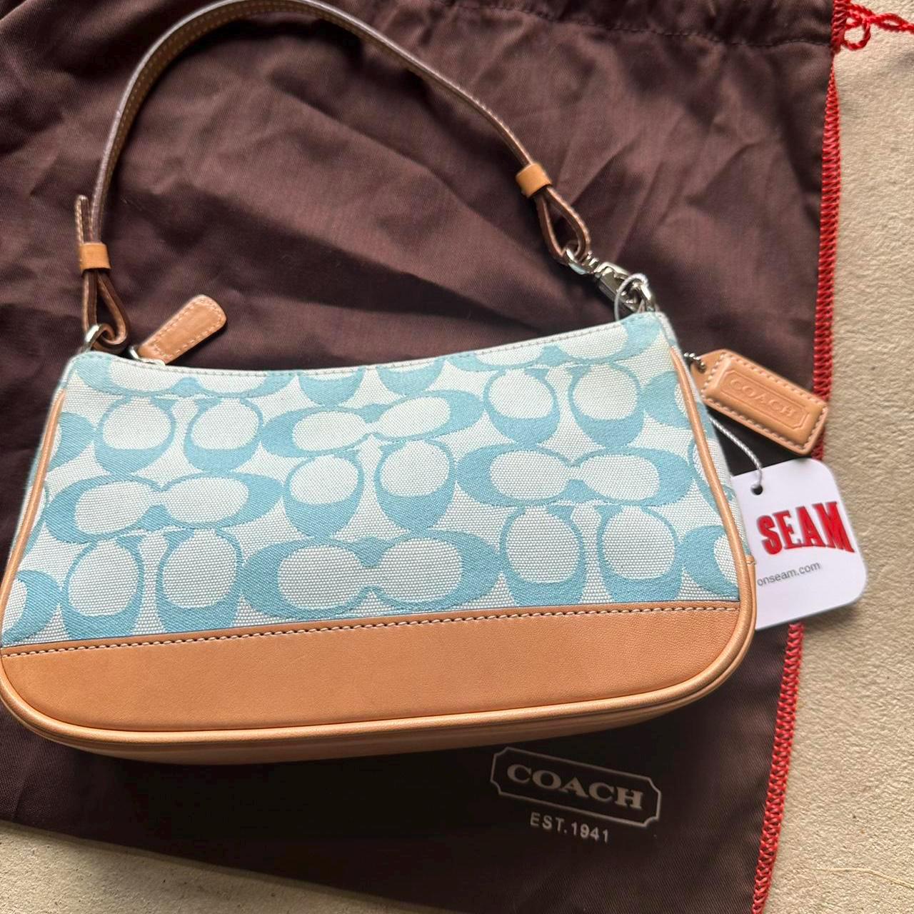 Vintage Y2K Coach Blue Demi Shoulder Bag ππ