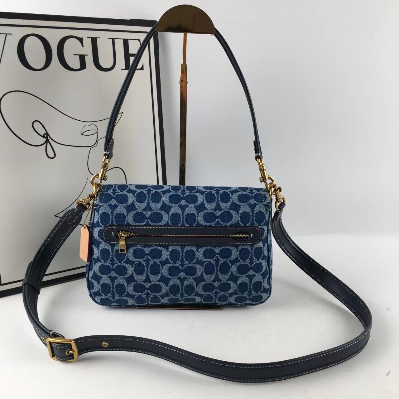 Coach CA105 Tabby Shoulder Crossbody Bag - Signature Denim š