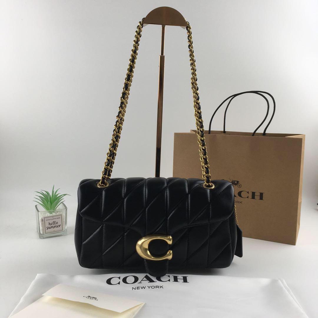 COACH Tabby 26 Quilted Shoulder Bag - Leather Black CP150 š¤