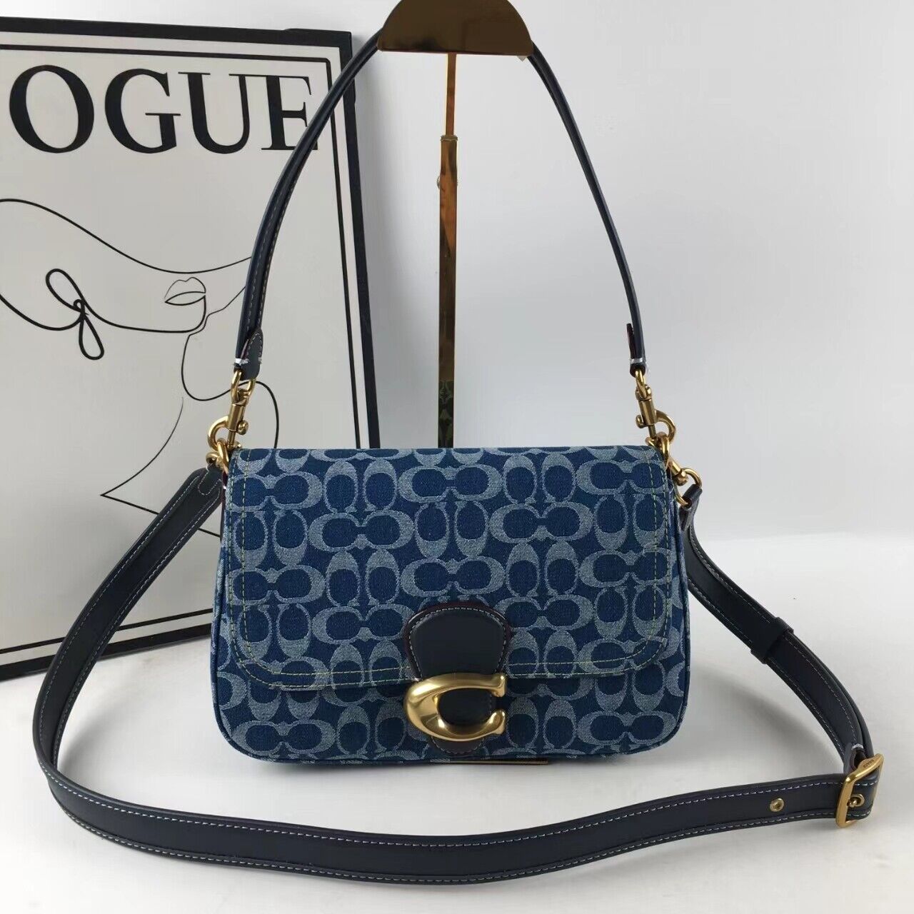 Coach CA105 Tabby Shoulder Crossbody Bag - Signature Denim š