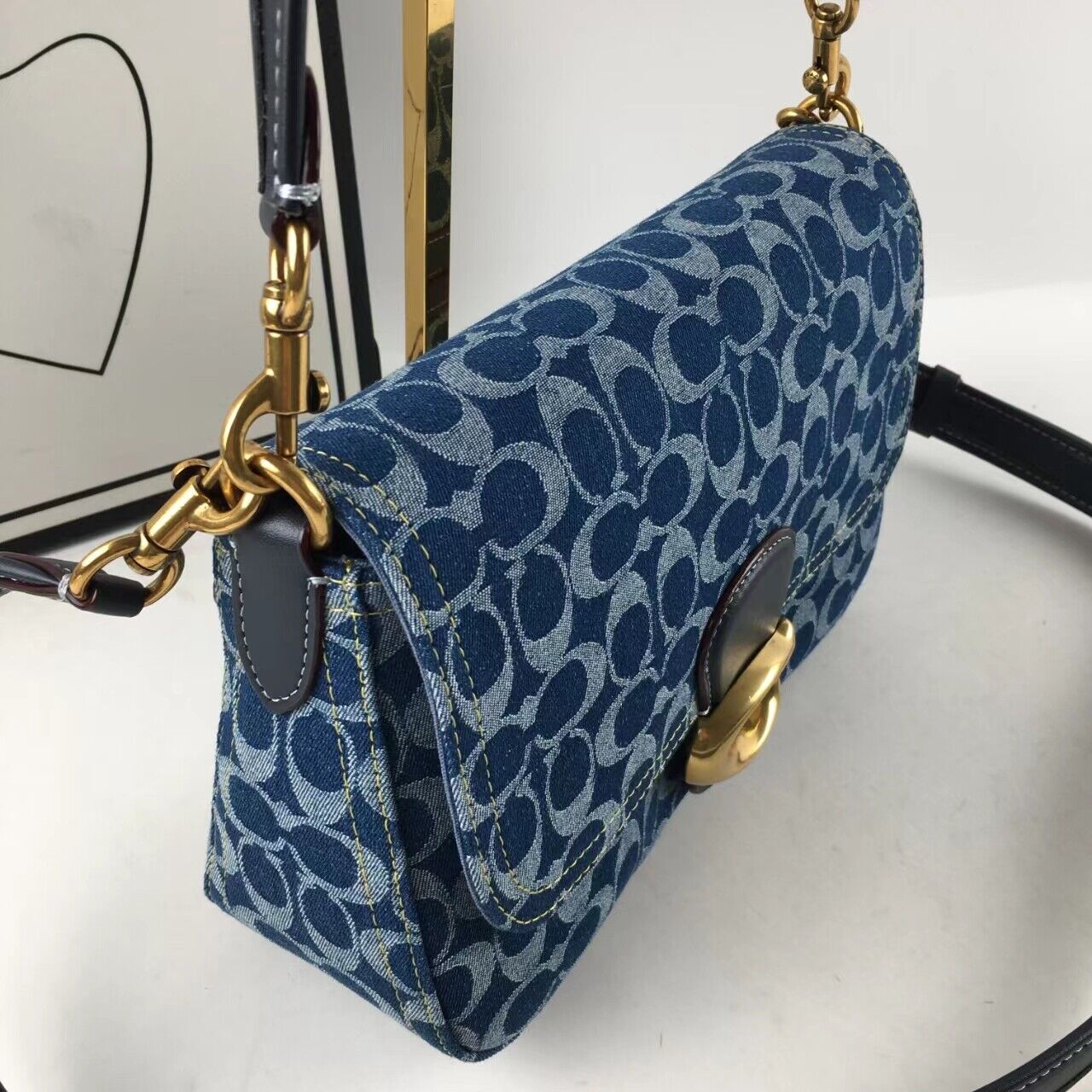 Coach CA105 Tabby Shoulder Crossbody Bag - Signature Denim š
