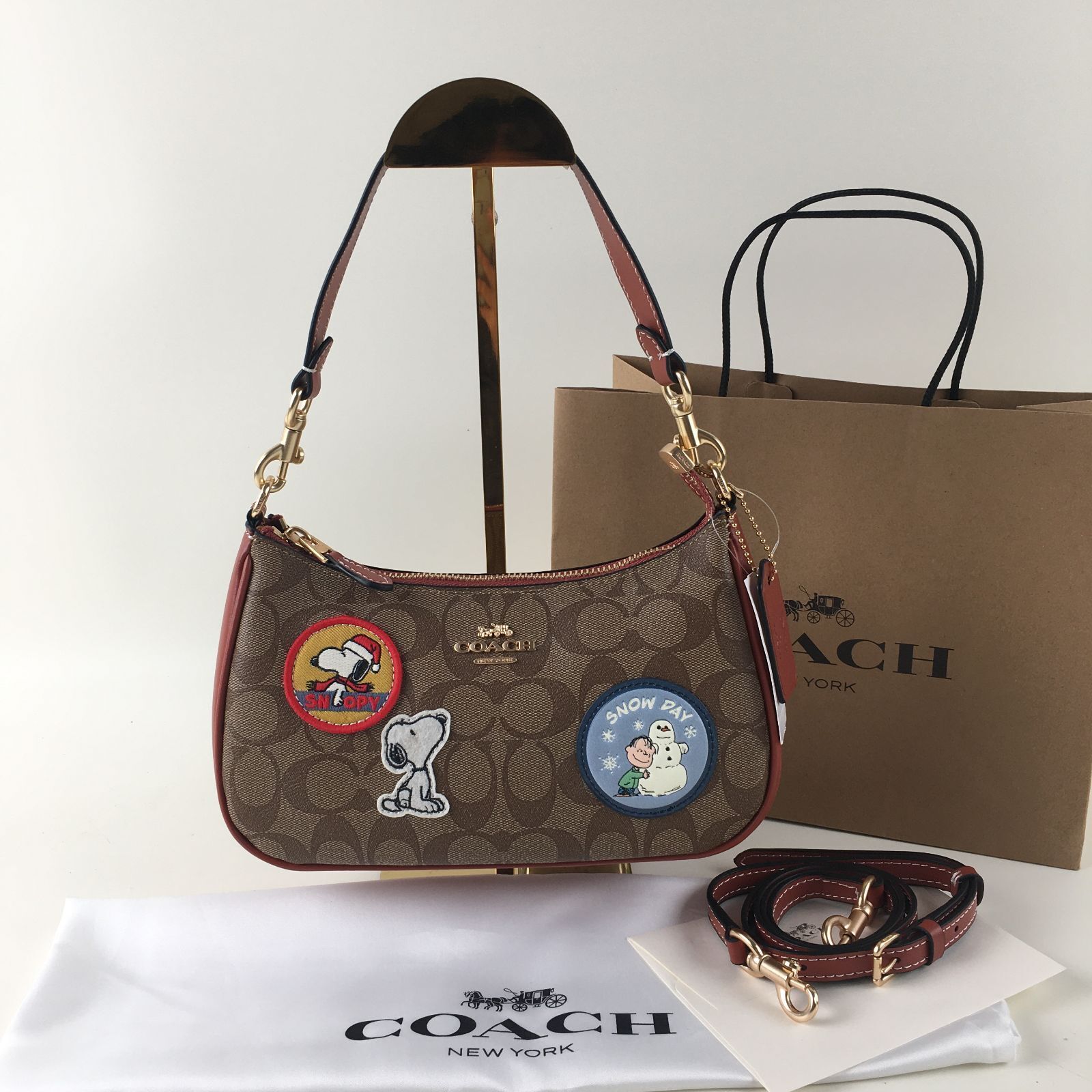 OACH Teri Shoulder Bag CE848 Peanuts Collaboration 2WAY PVC Leather πΎ