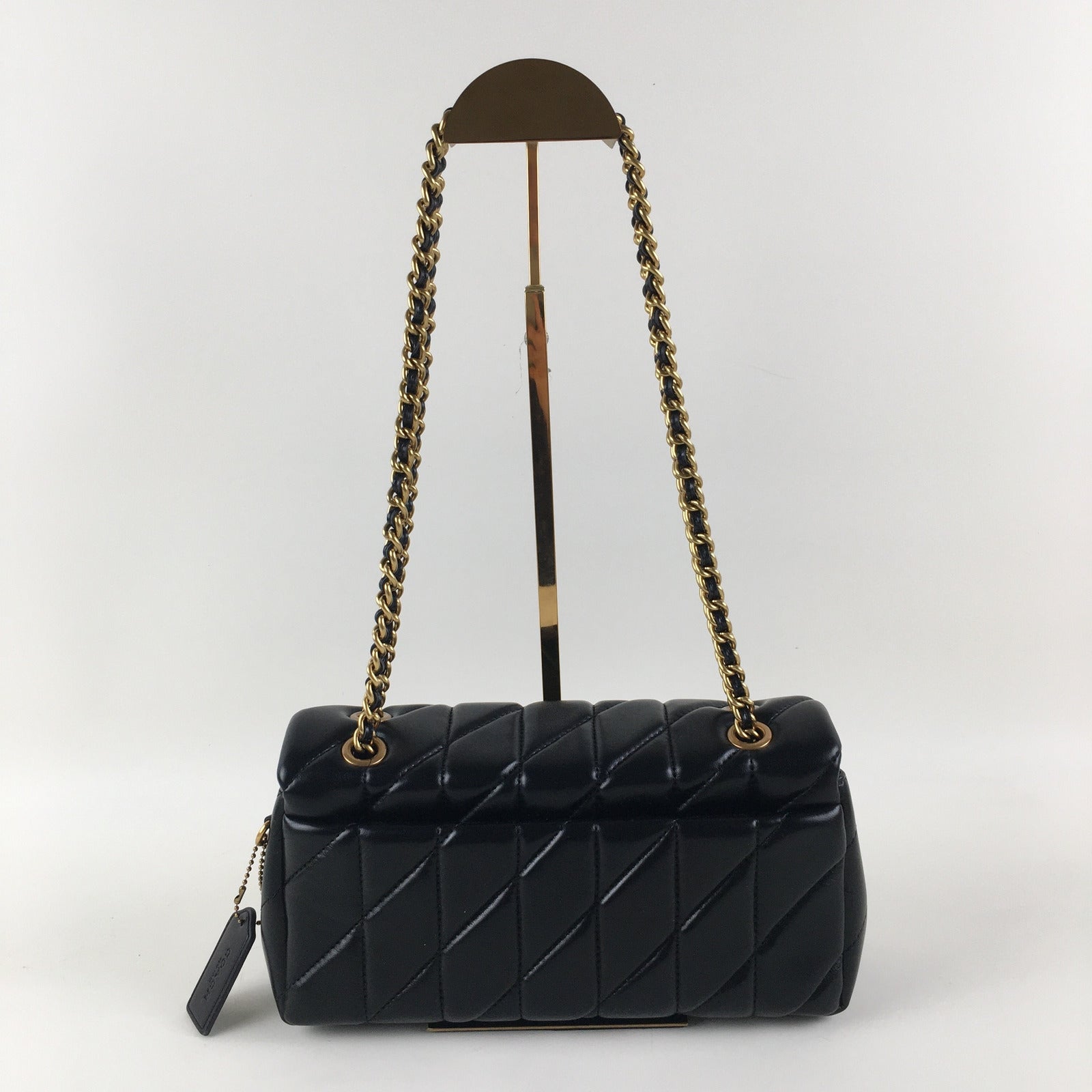 COACH Tabby 26 Quilted Shoulder Bag - Leather Black CP150 š¤