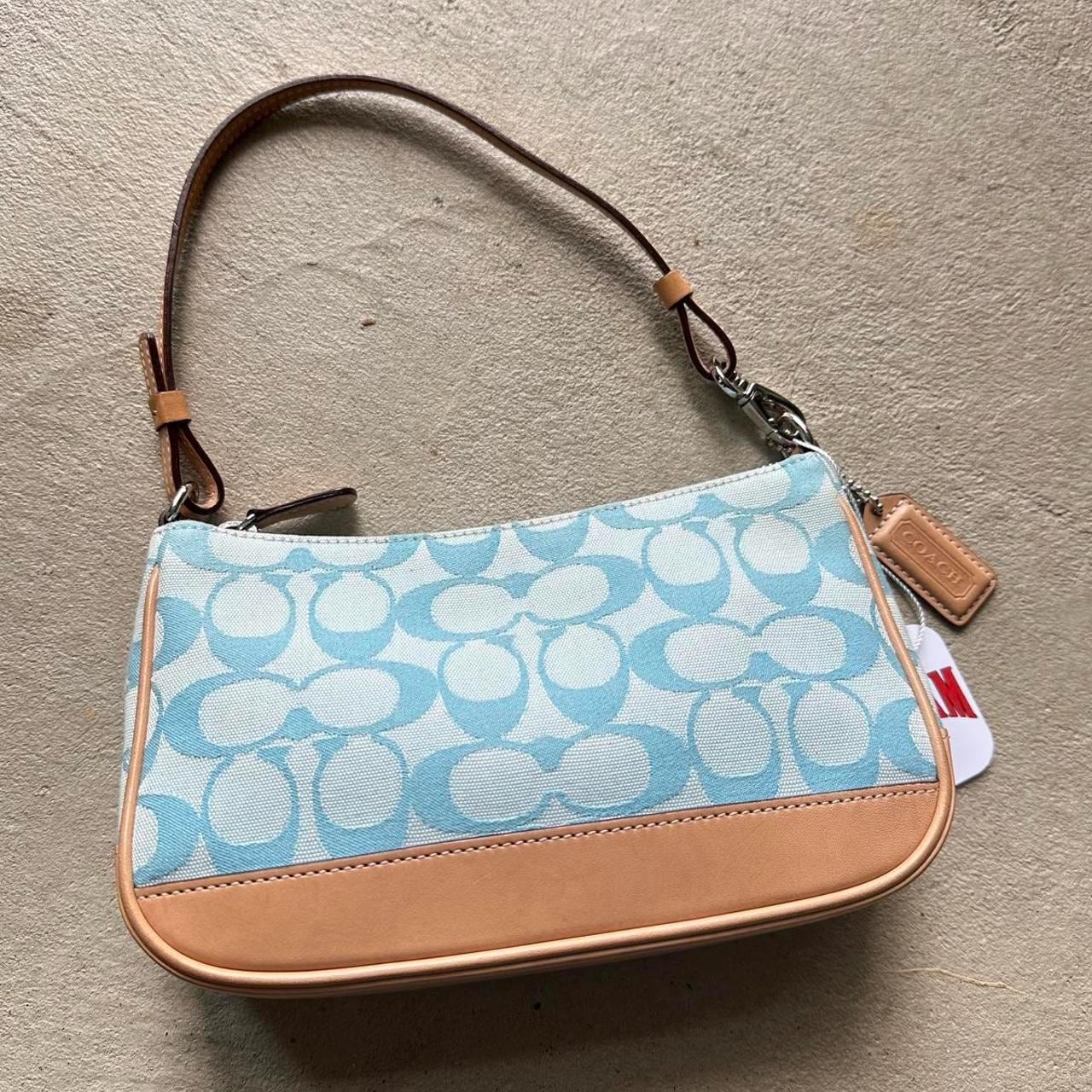 Vintage Y2K Coach Blue Demi Shoulder Bag ππ