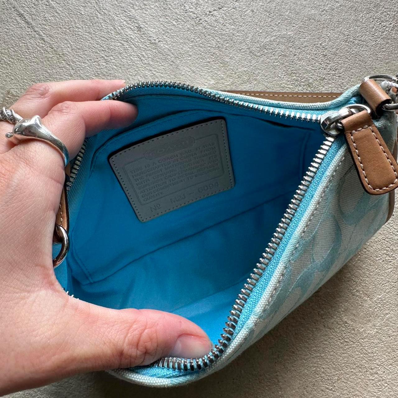 Vintage Y2K Coach Blue Demi Shoulder Bag ππ