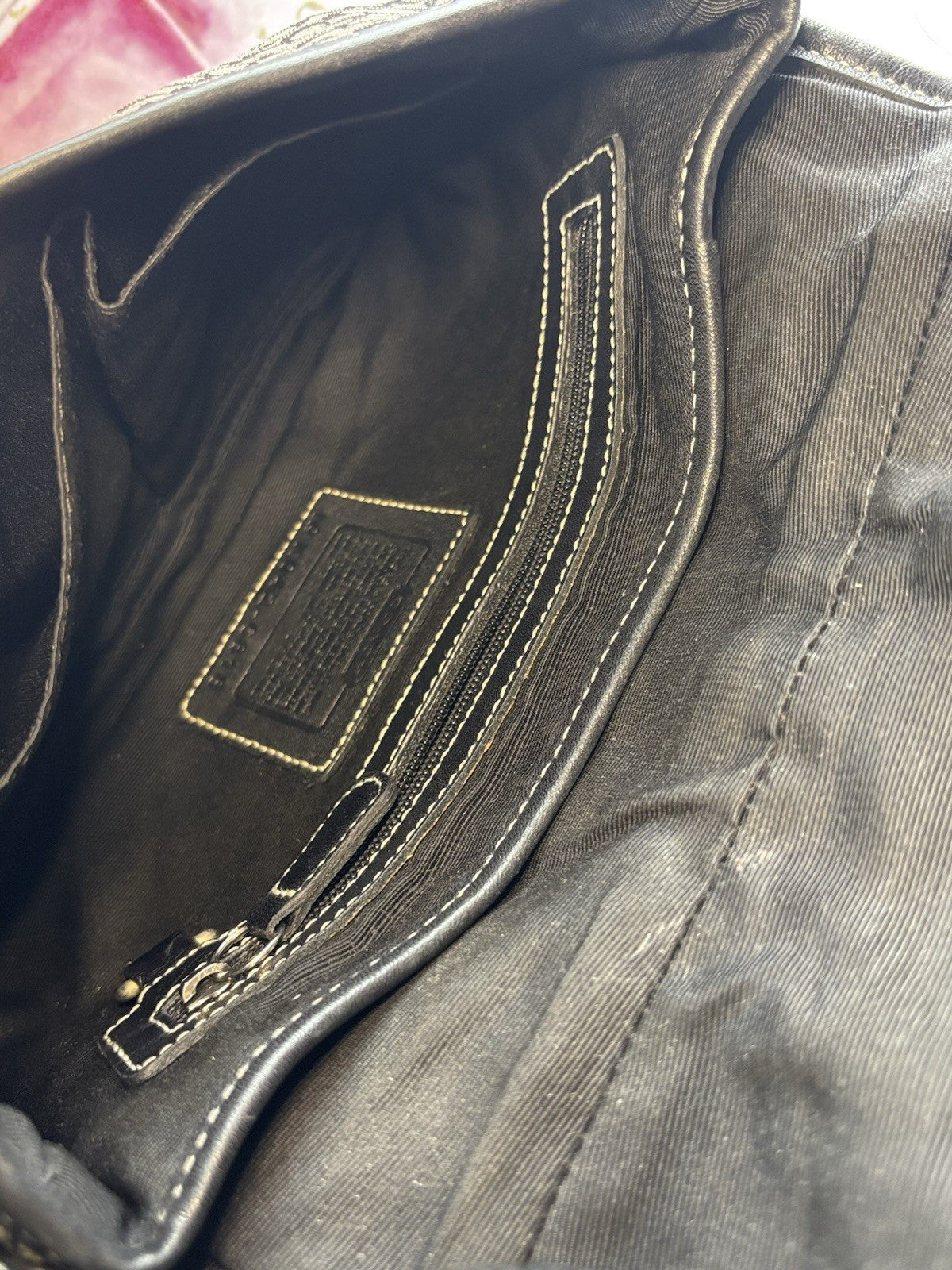 Vintage Coach Mini Soho Buckle Bag β Black/Grey π€