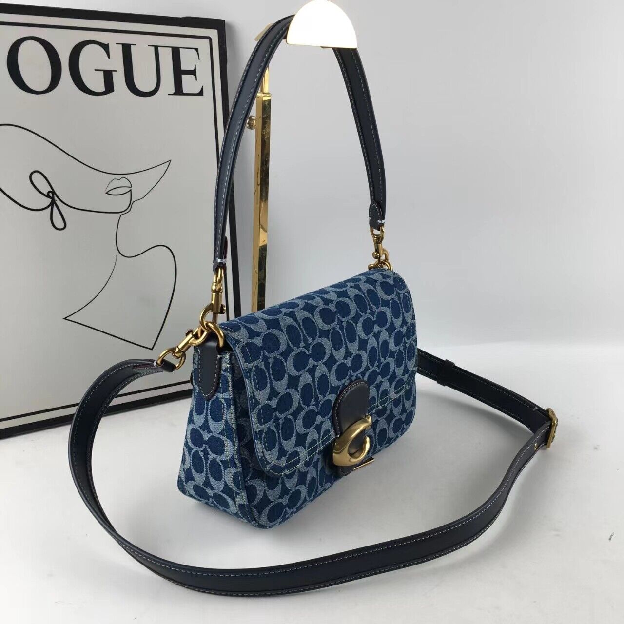 Coach CA105 Tabby Shoulder Crossbody Bag - Signature Denim š